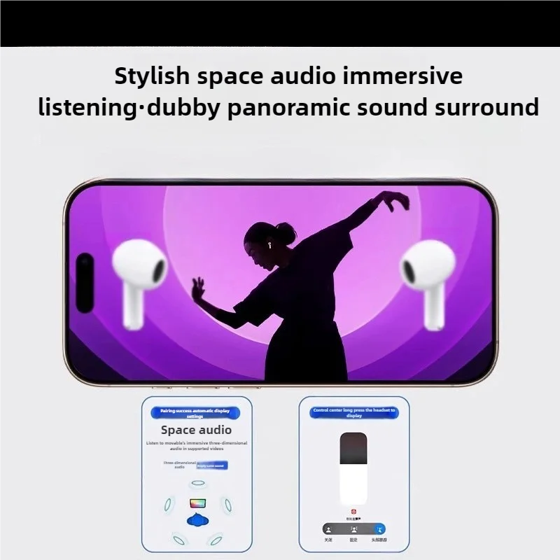 Airs Pro7 Wireless Headsets Bluetooth Earphones TWS Earbuds With Siri Pop-up Window Waterproof Positioning Touch Control For Ios - Image 3