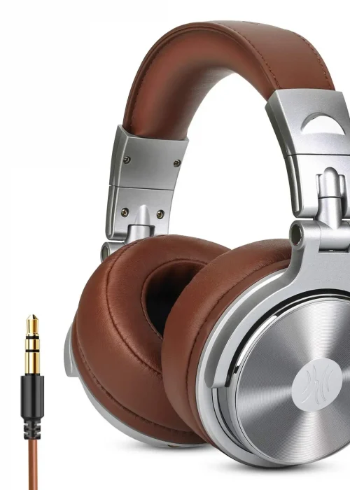 Oneodio Pro 30 Professional Studio DJ Headphones With Microphone Over Ear Wired Earphones HiFi Monitors Foldable Gaming Headset