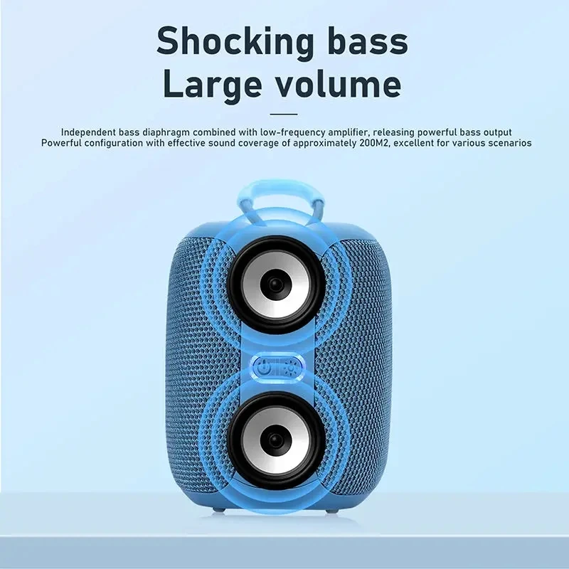 Caixa De Som Speaker Bluetooth Portable Sound Box Music Wireless Subwoofer Mini Radio FM Woofer Bass Computer PC TV Small Audio - Image 4