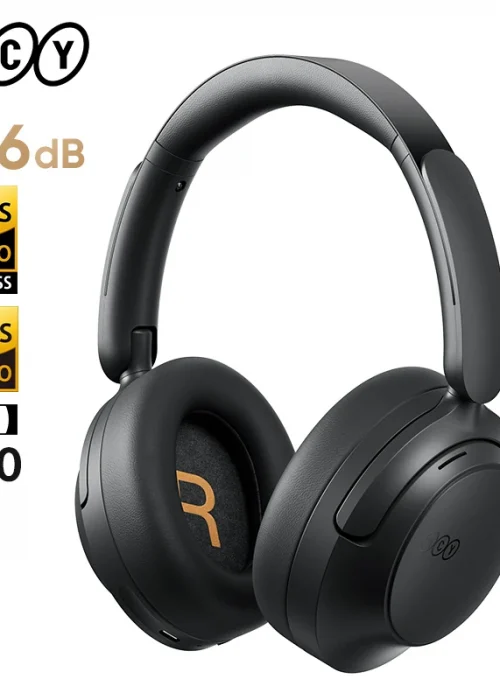 QCY H3S -56dB Adaptive ANC Over Ear Headphone Hi-Res LDAC Spatial Sound Wireless Earphone Bluetooth 6.0 Dual Driver 102H Headset