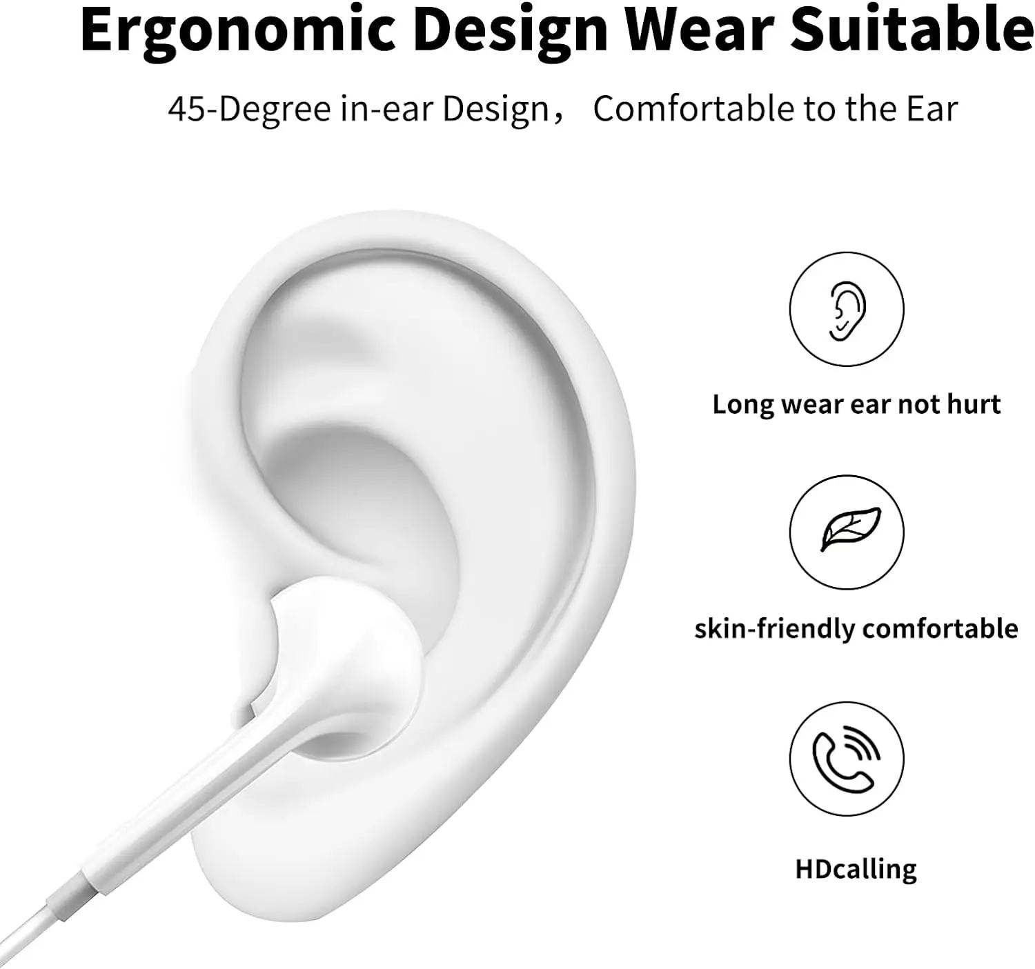 Original Wired Earphones For iPhone 17 16 15 14 13 12 11 Pro Max iPad In-Ear Earbuds For Lightning USB-C 3.5mm Earphone - Image 2
