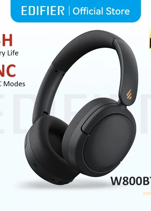 Edifier W800BT Pro Wireless Headphones Bluetooth 5.4 Over-ear Headset -44dB Active Noise Cancelling Hi-Res Audio 45H Playtime