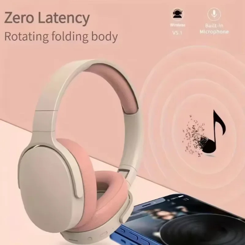 Fashion Bluetooth Wireless Headphones Over Ear Deep Bass Sports Stereo HiFi Long Battery Life Universal For All Devices - Image 2