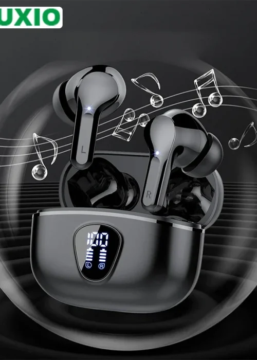 New Wireless Earbuds HiFi Stereo Headphones BT5.3 with ENC Noise Cancelling 48H LED Display Ear Buds IP7 Waterproof Earphones