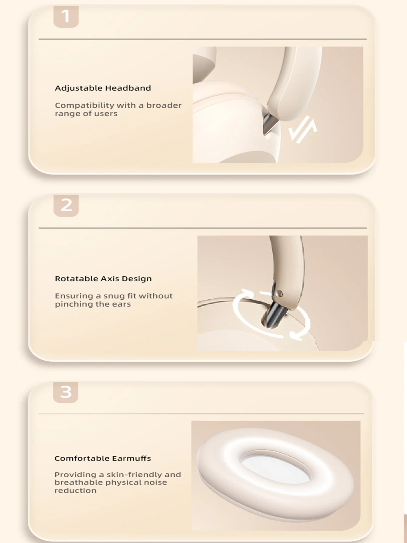 Over-ear Bluetooth headphones, high-quality wireless calls, long-life sports, gaming and music listening Bluetooth headphones - Image 5